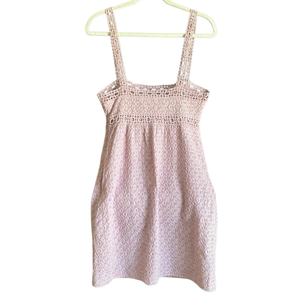 Max Studio Lavender Sleeveless Crocheted Eyelet  Dress. Size Small. - Picture 4 of 9